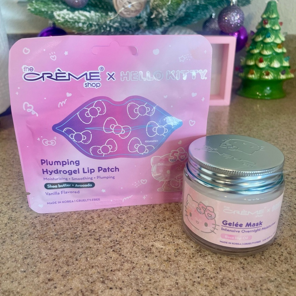 The Crème Shop x Hello Kitty Plumping Lip Patch & Gelée Mask Set